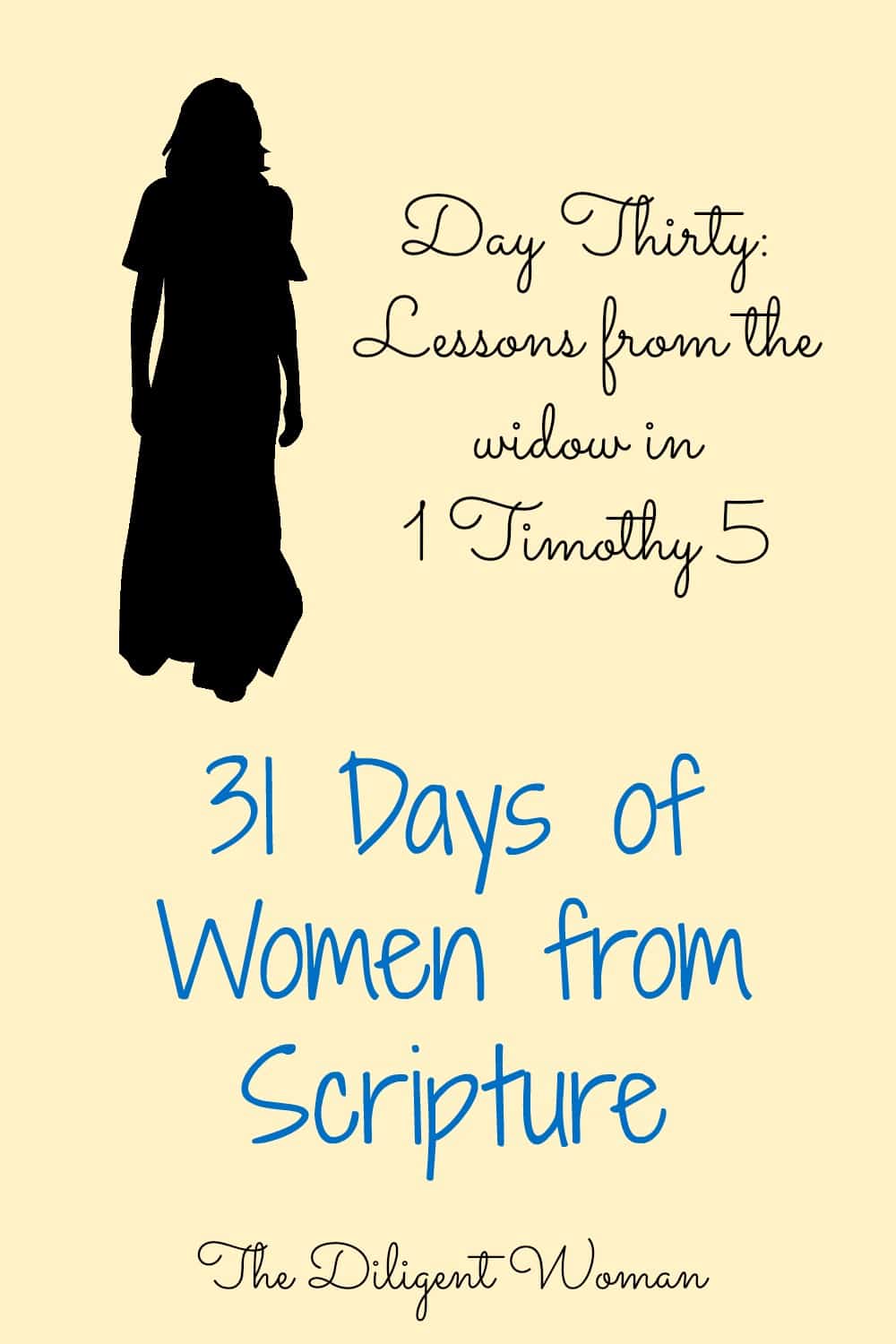 Lessons from the Widow in 1 Timothy 5