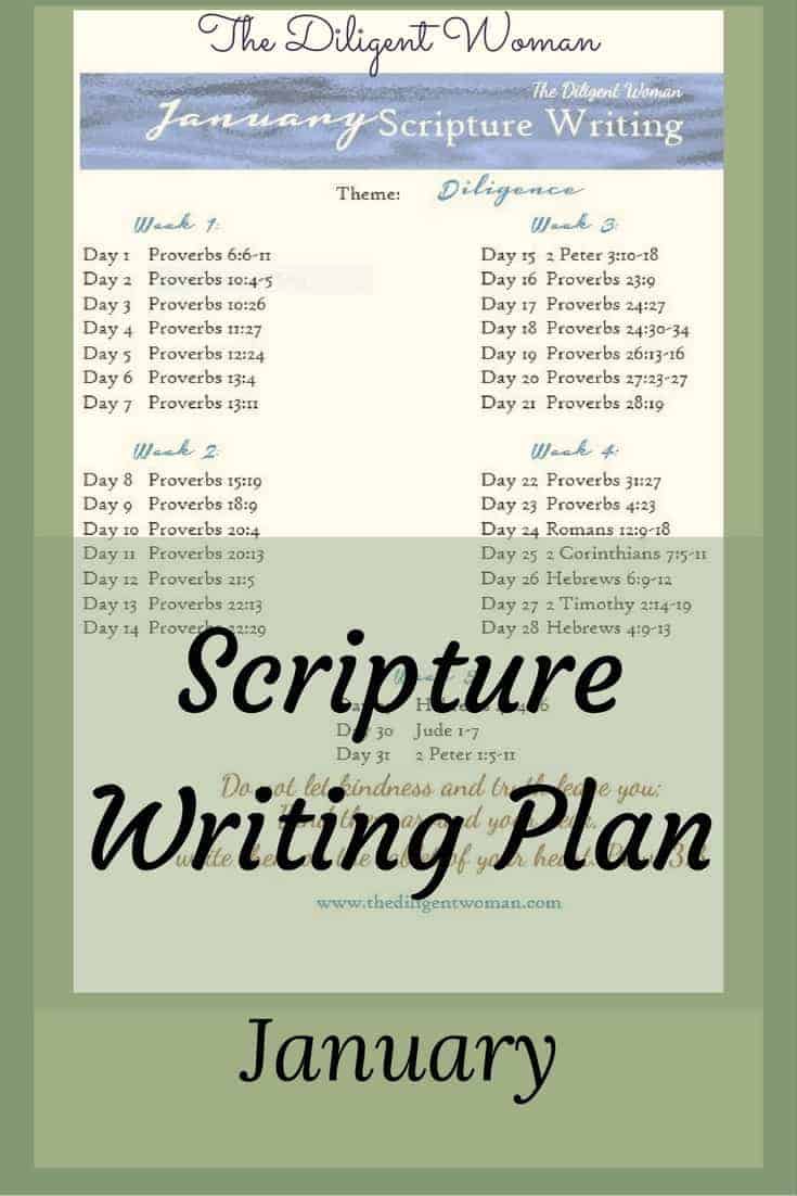 Scripture Writing Plan | Scripture Writing Series | Monthly Scripture ...