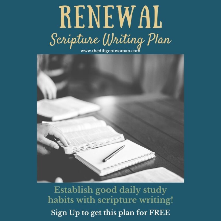 Scripture Writing Plan – Renewal
