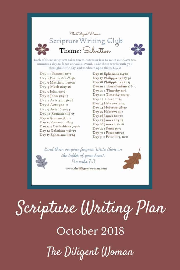 Scriptures about Salvation. How many do you think there are? Hint: The whole Bible is about Salvation! The Bible shows God's love in telling us the why and how about Salvation. Write daily about Salvation, with us. Click to get your plan today!